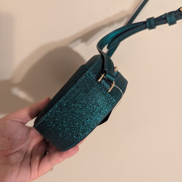 Kate Spade Glimmer Glitter Oval Camera Crossbody Bag - NWT! - Picture 10 of 15